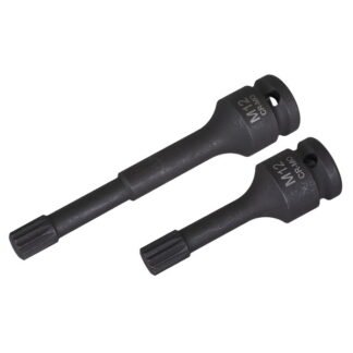 Sealey M12 Wheel Bearing Hub Spline Socket Bits for VAG 2pc (5054630491337) VS0100