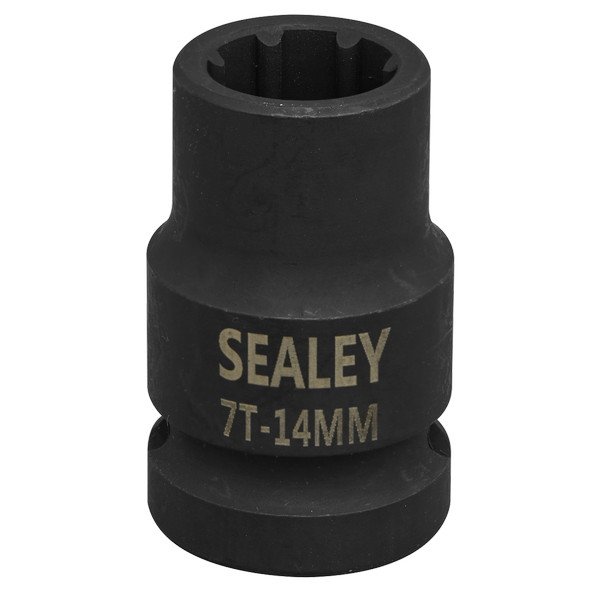 Sealey Brake Caliper Socket 1/2IN Sq Drive 14mm 7- Point (5054511845365) VS0985