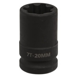 Sealey Brake Caliper Socket 1/2IN Sq Drive 20mm 7- Point (5054511845464) VS0986