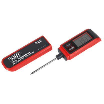 Sealey Digital Thermometer with Temperature Probe (5054630522062) VS1000