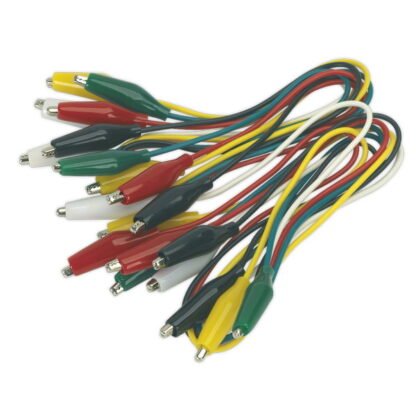 Sealey Jumper Test Lead Set 450mm - 5 Pairs (5024209101097) VS222