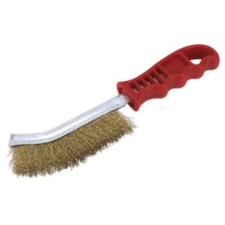 Sealey Wire Brush Brassed Steel Plastic Handle (5024209142359) WB05/R