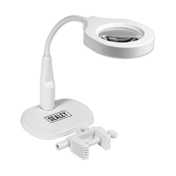 Sealey Dimmable Dual Mounting Magnifying Worklight 45 SMD LED 230V (5054511509946) WL53/8D