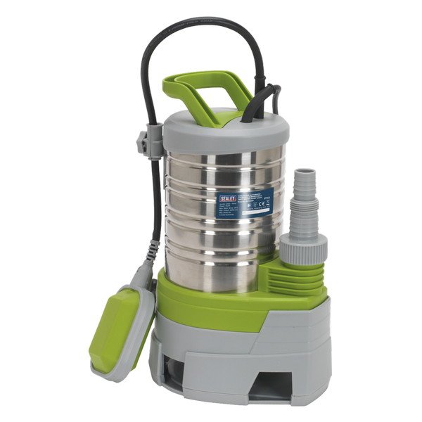 Sealey Submersible Stainless Water Pump Automatic Dirty Water 225L/min 230V (5054511062373) WPS225P