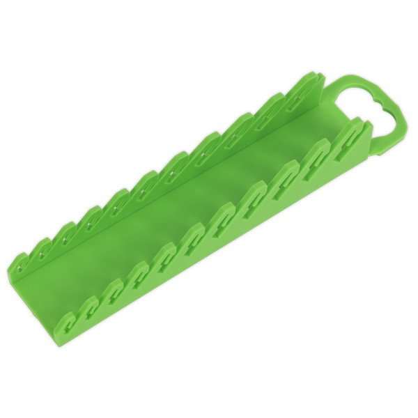 Sealey Premier Spanner Rack Capacity 10 Stubby Spanners - Hi- Vis Green (5054511234428) WR10HV