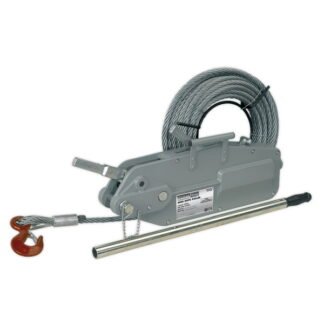 Sealey Wire Rope Puller 3200kg Max Line Force (5024209781794) WRP3200