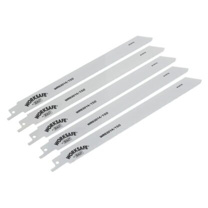 Sealey Reciprocating Saw Blade for Metal 150mm 18tpi - Pack of 5 (5055257205338) WRS3014/150