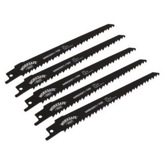 Sealey Reciprocating Saw Blade 150mm 6tpi - Pack of 5 (5055257205291) WRS3021/150