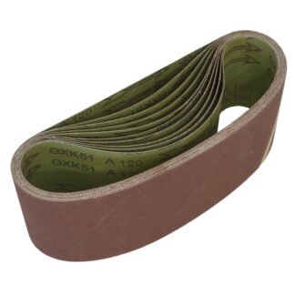 Sealey Worksafe® 100 x 610mm Sanding Belt 120Grit - Pack of 10 (5055111204811) WSB61120
