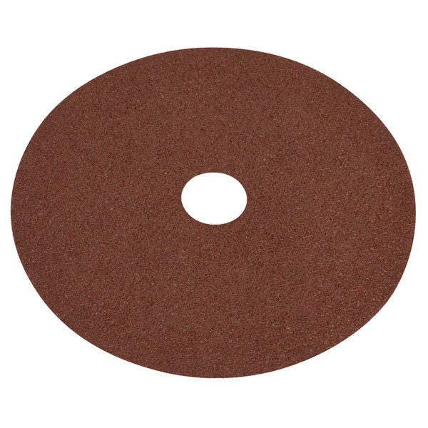 Sealey Worksafe® 100mm Fibre Backed Sanding Disc 40Grit - Pack of 25 (5054511831719) WSD440