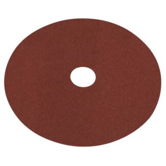 Sealey Worksafe® 115mm Fibre Backed Sanding Disc 60Grit - Pack of 25 (5055257206281) WSD4560