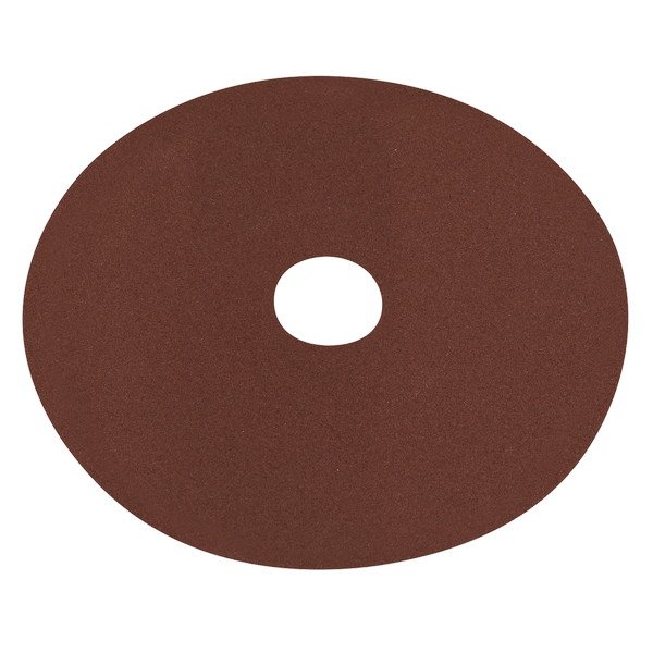 Sealey Worksafe® 125mm Fibre Backed Sanding Disc 120Grit - Pack of 25 (5055257206229) WSD5120