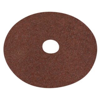 Sealey Worksafe® 125mm Fibre Backed Sanding Disc 24Grit - Pack of 25 (5055257206151) WSD524