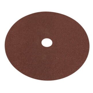 Sealey Worksafe® 175mm Fibre Backed Sanding Disc 40Grit - Pack of 25 (5055111206204) WSD740