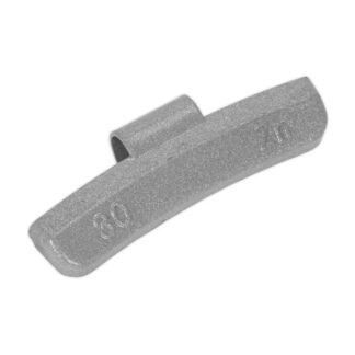 Sealey Hammer- On Wheel Weight for Alloy Wheels 30g - Pack of 100 (5054511152708) WWAH30