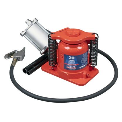 Sealey Low Profile Air Operated Hydraulic Bottle Jack 20 Tonne (5054630364884) YAJ20SLE