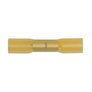 Sealey Heat Shrink Butt Connector Terminal 6.8mm, Yellow - Pack of 50 (5054511004311) YTSB50