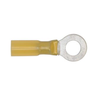 Sealey Heat Shrink Ring Terminal 8.4mm, Yellow - Pack of 25 (5054511004762) YTSR2584