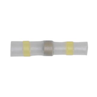 Sealey Heat Shrink Butt Connector Solder Terminal 12- 10 AWG, Yellow - Pack of 25 (5054511008722) YTSSB25