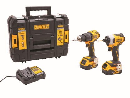 Dewalt 18V Combi Drill & Impact Driver with 2 X 5Ah Li-ion Batteries XMS25DEWPACK *Restrictions - See Description*