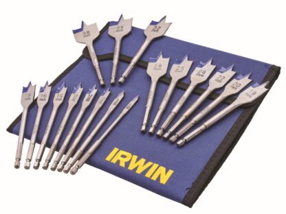 Irwin 17 Piece Flat Wood Bit Set (5054905255213) XMS25FLATBIT