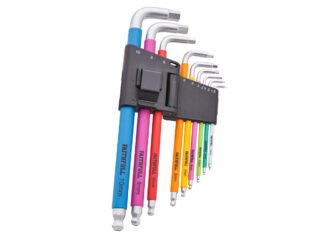 Faithfull 9 Piece Colour Coded Hex Key Set XMS25HEXKEY