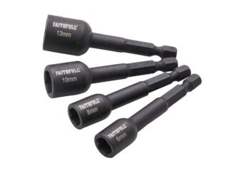 Faithfull 4 Piece Impact Nut Driver Set XMS25NUTD4