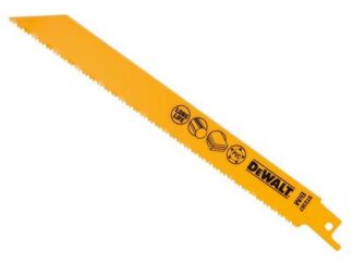 Dewalt Bi-Metal Reciprocating Blade for Plastic & Pipes 203mm (Pack 5) (5035048034644) DEWDT2387QZ