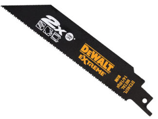 Dewalt 2X Life Metal Reciprocating Blade 152mm x 14/18 TPI Pack of 5 (5035048088593) DEWDT2407LQZ