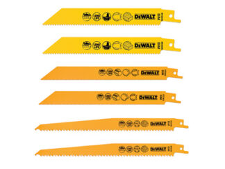 Dewalt DT2444 Reciprocating Saw Blade Set, 6 Piece (5035048093832) DEWDT2444QZ