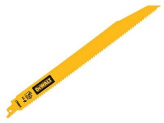 Dewalt Bi-Metal Wood Demolition Reciprocating Blade 304mm x 6 TPI (Pack 5) (5054905250294) DEWDT90382QZ