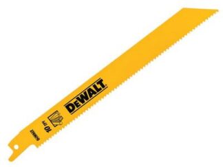 Dewalt Bi-Metal General Purpose Reciprocating Blade 203mm x 10 TPI (Pack 5) (5054905250300) DEWDT90383QZ