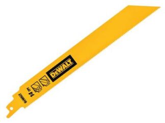 Dewalt Bi-Metal 1in High Metal Reciprocating Blade 228mm x 14 TPI (Pack 5) (5054905250348) DEWDT90387QZ