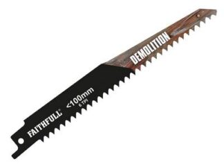 Faithfull S1111DF Bi-Metal Sabre Saw Blade Demolition 228mm 6 TPI (Pack of 5) (5023969314259) FAISBS1111DF