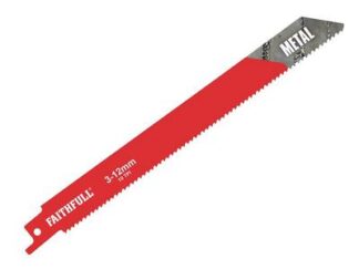 Faithfull S1118BF Sabre Saw Blade Metal 200mm 10 TPI (Pack of 5) (5023969253923) FAISBS1118BF