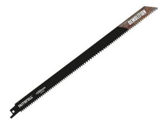 Faithfull S1120HF Bi-Metal Sabre Saw Blade Demolition 300mm 10 TPI (Pack 5) (5023969318578) FAISBS1210HF