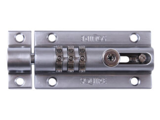 Squire CombiBolt 3 Re-Codable Locking Bolt Chrome 92mm (5012245031041) HSQCOMBI3CH