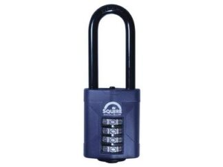 Squire CP50/2.5 Combination Padlock 4-Wheel 50mm Extra Long Shackle 63.5mm (5012245021813) HSQCP5025