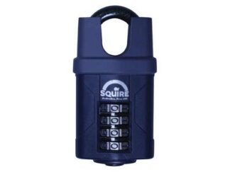Squire CP50CS Combination Padlock 4-Wheel Closed Shackle 50mm (5012245021790) HSQCP50CS