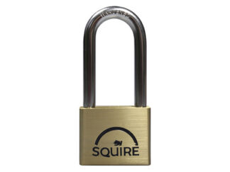 Squire LN5/2.5 Lion Brass Padlock 5-Pin 50mm - 65mm Long Shackle (5012245006032) HSQLN525