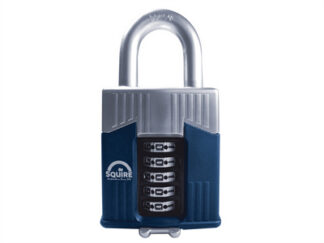 Squire Warrior High-Security Open Shackle Combination Padlock 65mm (5012245035797) HSQWC65