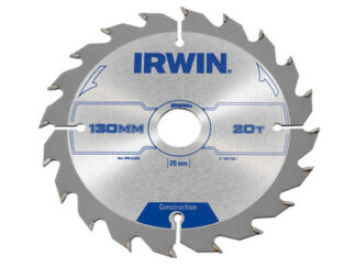 Irwin Construction Circular Saw Blade 130 x 20mm x 20T ATB (5706918970873) IRW1897087
