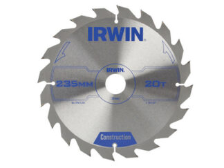 Irwin Construction Circular Saw Blade 235 x 30mm x 20T ATB (5706918972075) IRW1897207