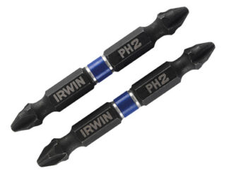Irwin Impact Double-Ended Screwdriver Bits Phillips PH2 60mm (Pack 10) (5706919233762) IRW1923376