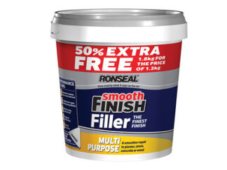 Ronseal Smooth Finish Multipurpose Wall Filler Ready Mixed 1.2kg +50% (5010214865468) RSLMPRMF12VP