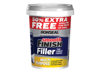 Ronseal Smooth Finish Multipurpose Wall Filler Ready Mixed 600g +50% (5010214865451) RSLMPRMF6VP