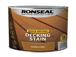 Ronseal Quick Drying Decking Stain Golden Cedar 2.5 litre (5010214890743) RSLQDDSGC25L