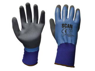 Scan Waterproof Latex Gloves - XL (Size 10) (5023969317410) SCAGLOLATWPX