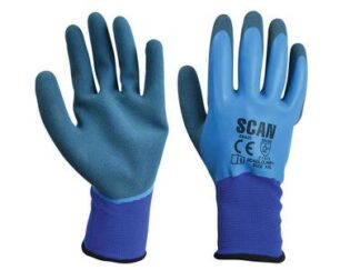 Scan Waterproof Latex Gloves - XXL (Size 11) (5023969318332) SCAGLOLAWPXX
