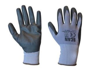 Scan Microfoam Nitrile Coated Gloves - XXL (Size 11) (5023969317823) SCAGLONITMXX